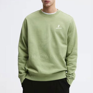 2026 Custom Crew Neck Sweatshirt 100% Cotton Regular Fit Fleece Winter Streetwear Luxury Quick Dry <b>Pullover</b> Hoodie Plain <b>Men's</b> - Product Image 2