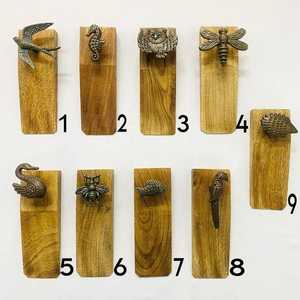 Natural Mango Wood <b>Door</b> Stopper Block Handmade Elegant Wedge Custom Engraving for Home Office & Hotel Luxury Room Dcor - Product Image 4