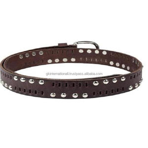 Cinturones de cuero con tachuelas a la moda más vendidos Elegantes tachuelas hechas a mano Cinturones casuales de cuero decorativos para hombres Hebilla de aleación Todos los tamaños - Product Image 5