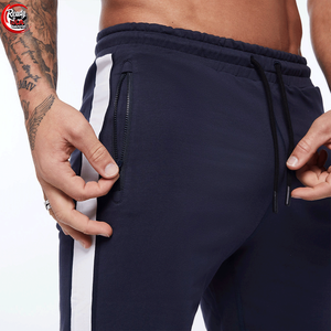 กางเกงกีฬาขาสั้นผ้าคอตตอนสำหรับผู้ชายกางเกงขาสั้นสำหรับใส่ไปยิมวิ่งเล่นยิมฟิตเนสเอวยางยืดแห้งเร็วแบบกำหนดเองโลโก้100% - Product Image 3