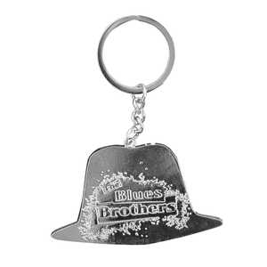 Llavero Metálico de Moda Blues Brothers, Llaveros Personalizados con Logotipo en Forma de Corazón, Estilo de Dibujos Animados, Aleación de Zinc - Product Image 3