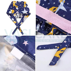 Scrub Caps Women with <b>Sweat</b> <b>Towel</b> Soft Cotton Nursing Hat with Adjustable Strap Ponytail Holder for Work - Product Image 2