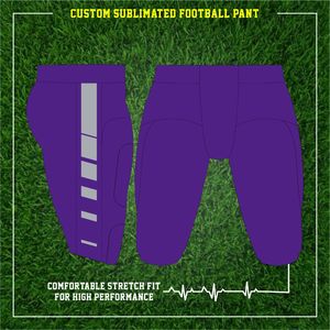 Custom Sublimated Spandex American Football Uniforms Integrated Jerseys and Pants <b>Set</b> Style - Product Image 5