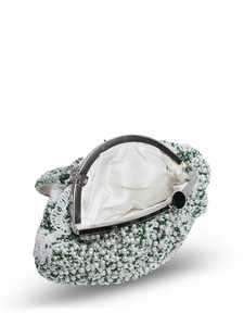 กระเป๋าเงินปักสีขาวและสีเขียว-กระเป๋าคลัทช์หรูหราสำหรับงานแต่งงานงานปาร์ตี้และโอกาสพิเศษกระเป๋าถือตอนเย็นมีสไตล์ - Product Image 4