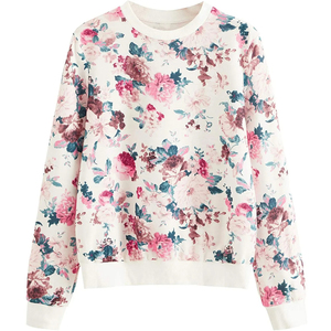 เสื้อสเวตเชิ้ตผู้หญิงแบบซับลิเมชั่นสำหรับฤดูหนาว ขายส่ง - แฟชั่นทันสมัย น้ำหนักเบา ทรงโอเวอร์ไซส์ เป็นมิตรกับสิ่งแวดล้อม ผลิตจากผ้าฝ้าย/โพลีเอสเตอร์คอตตอน - Product Image 1