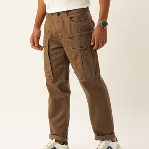 Pantalon cargo décontracté pour homme, fabrication en usine, vente chaude, léger, lavage foncé, 100% coton, respirant, écologique - Product Image 2