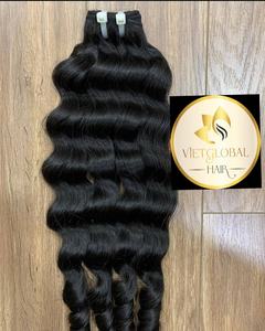 Vietglobal, venta al por mayor, 100% paquetes de cabello camboyano no Remy, cabello humano virgen sin procesar de proveedor de cabello crudo de Vietnam - Product Image 4