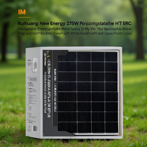 Panneau solaire pliable Ruihuang New Energy 275W polycristallin monocristallin HJT PERC avec feuille arrière blanche et couvercle avant en verre - Product Image 3
