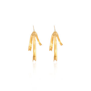 Lote al por Mayor de 25 Pares de Aretes de Botón de Latón Chapados en Oro Amarillo, Joyería de Moda de Diseño Moderno para Fiesta, Regalo Único - Product Image 1