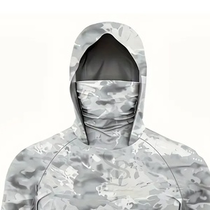 เสื้อฮู้ดแขนยาวสำหรับตกปลาแห้งเร็วเสื้อฮู้ดสำหรับตกปลาปีนเขาล่าสัตว์ตกปลาดีไซน์ดั้งเดิม - Product Image 6