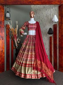 ผ้าไหมซาตินพิมพ์ badhani จากนักออกแบบล่าสุด - Product Image 4