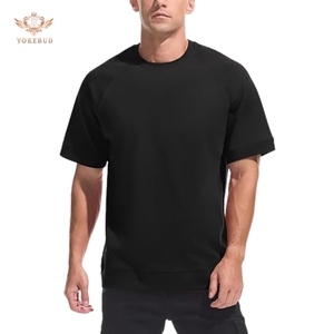 T-shirt formel en coton pur tricoté 100 %, coupe oversize, impression personnalisée, mode décontractée, manches courtes, col rond, devant imprimé, grande taille, vente en gros - Product Image 6