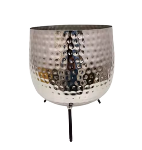 Haute Qualité Martelé Fini Pots De Fleurs Design Moderne Élégant Attrayant Jardinières Stands Maison Hôtel Jardin Décoration - Product Image 1