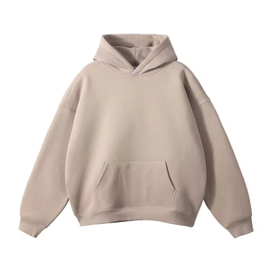 High Quality 100% Cotton Heavyweight Fleece Puff Printing 430gsm Winter Hoodie Sweatshirts Streetwear Custom Casual <b>Pullover</b> <b>Men</b> - Product Image 2