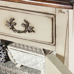 Série de armoires pour enfants 1405, en bois d'acajou et portes en verre avec 4 étagères, parfaites pour ranger les objets - Product Image 2