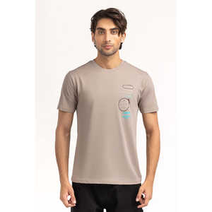 Camiseta Oversize de Corte Regular MN-TS-SS25-044, 280 Gramos, Jersey con Patrón Comprimido, Impresión Gráfica Disponible, Métodos de Impresión DTG y Serigrafía - Product Image 3