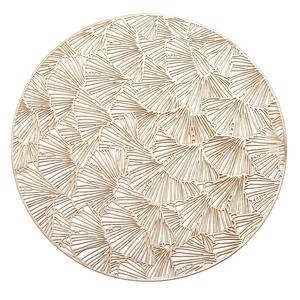 Juego de 5 manteles de metal plateados en forma de pétalo con tamaños de 46x28x1 cm a precios de mayorista - Product Image 3