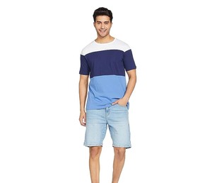 Superventas verano moda hombres Casual manga corta cuello redondo Camiseta 100% algodón tejido secado rápido ecológico transpirable - Product Image 1