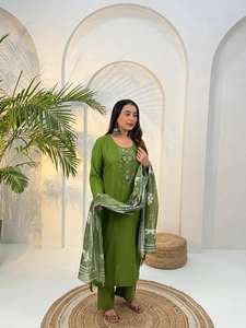 Luxury Roman cord set <b>kurti</b> with palazzo set for Office Party Wedding Reception Festivals & Traditional Functions - Product Image 5