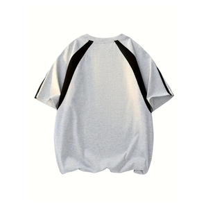 T-shirt décontracté pour femmes à manches rayées haut à manches courtes confortable pour Street Style Relax Fit pour les activités de plein air - Product Image 2