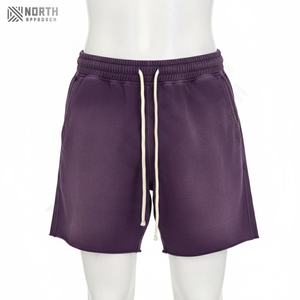 กางเกงขาสั้นซักกรดสำหรับผู้ชายกางเกงขาสั้นผ้าซักแบบออกแบบได้ตามต้องการสำหรับฤดูร้อนระบายอากาศใส่สบายมาใหม่พร้อมดีไซน์ตามสั่ง - Product Image 2