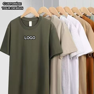 Vente en gros Tshirt 100% coton personnalisable de haute qualité T-Shirt vierge pour hommes de grande taille Logo imprimé vierge coupe surdimensionnée - Product Image 3