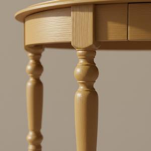 Table demi-ronde V2, design moderne, écologique, couleur or nugget, mobilier de salon moderne - Product Image 4