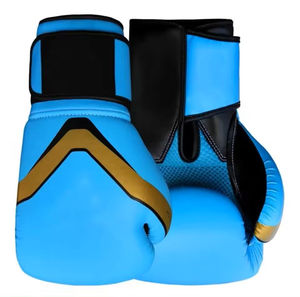 Guantes de boxeo de cuero PU profesionales personalizables, diseño personalizado y tamaño para entrenamiento de gimnasia en interiores, artes marciales - Product Image 5