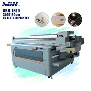 Impresora UV de cama plana Xbh 1610 de 3100x60cm automática con cabezal de impresión I3200 para carcasas de teléfono, acrílico, botellas de vidrio y tazas - Product Image 1