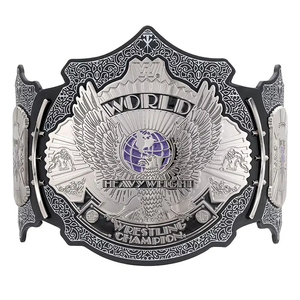 Ceinture de championnat de lutte mondiale poids lourd Ronpex personnalisée - Cuir, laiton/zinc, haute qualité pour les arts martiaux - Product Image 1