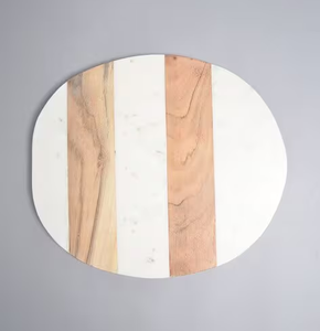 Tabla de madera y mármol para quesos, tabla colgante de cuero con correa de cuero, tabla de cortar de verduras y frutas para uso en utensilios de cocina, venta al por mayor - Product Image 4