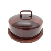 Support à gâteau en métal et bois à 2 niveaux pour mariage et anniversaire Finition naturelle et couleur noire Forme ronde pour la décoration de fêtes à la maison