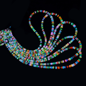 ลูกปัดโอปอลเอธิโอเปีย AAA+ ขนาด 4 มม.-6 มม. ทรงรอนเดลเหลี่ยมเพชรพลอย หลากสีธรรมชาติ ความร้อนสูง สำหรับทำเครื่องประดับ - Product Image 5