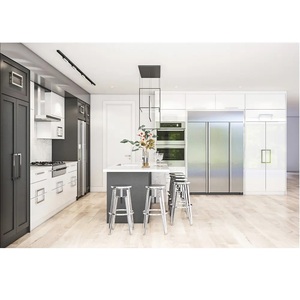 Muebles de Cocina Estilo Shaker, Tablero Superior Nuevo, Acabado Pintado Modular, Gabinetes de Cocina Modernos de Madera MDF, Fáciles de Limpiar, Listos para Instalar - Product Image 6