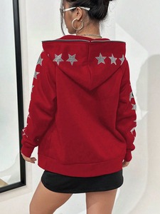 Sweat-shirts pour femmes en coton 100% durable, manches longues, hiver, strass, haute qualité, imperméable, vente chaude - Product Image 2