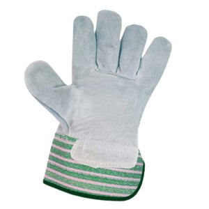 ถุงมือหนังวัวแยกระดับพรีเมียมถุงมือทำงานที่ป้องกันแขนมืออุปกรณ์ป้องกันส่วนบุคคลทำงานเพื่อความปลอดภัย - Product Image 3