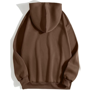 Sweat-shirts à capuche en coton épais de 250 grammes, coupe classique, pour jogging, avec broderies personnalisées, en polaire unie pour l'hiver, vente en gros - Product Image 4