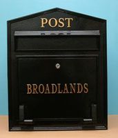 Boîte aux lettres en métal de style vintage pour portail, jardin, parc, route, autoroute, autres utilisations, matériau en aluminium durable
