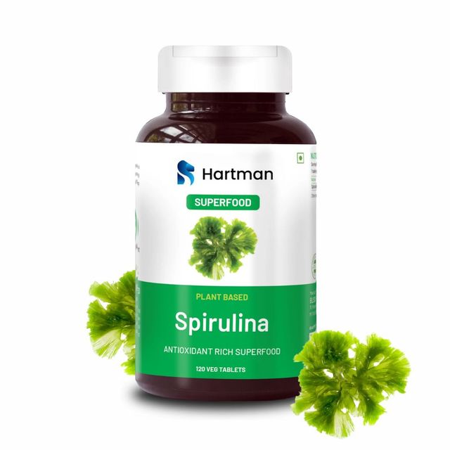 Spirulina Capsules Nutrient-dense Superfood for Energy Immunity Antioxidant Support Plant-Based Protein Adult Use Rich Vitamins