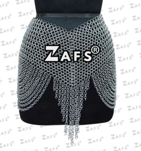 Falda de cota de malla de aluminio hecha a mano para mujeres y niñas fantasía Medieval SCA y ropa de Cosplay precio al por mayor disponible - Product Image 1