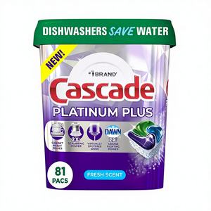 Cápsulas de detergente para lavavajillas Cascade Platinum Plus ActionPacs, aroma fresco (81 unidades) - Product Image 6