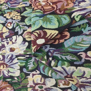 Tissu moderne Jacquard en poly coton respirant tricoté en chaîne motif floral tissu d'ameublement teint en fil pour sacs pour femmes - Product Image 4