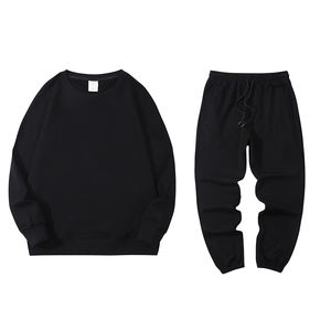 Conjunto de Jersey de alta calidad, conjuntos de chándal para correr apilados de algodón con cuello redondo, chándal para hombre, conjunto de sudaderas con capucha y Jogger personalizado Unisex - Product Image 6