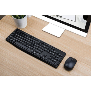 2.4Ghz Wireless <strong>Keyboard</strong> And <strong>Mouse</strong> Combo, Slim <strong>Keyboard</strong> With Light <strong>Mouse</strong> 1200DPI for Office Use, Ultra Thin <strong>Keyboard</strong> - Product Image 1