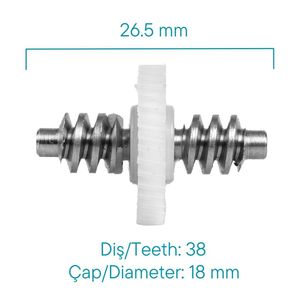 เกียร์ซ่อมมอเตอร์กระจกด้านข้าง (38ฟัน) สำหรับวอลโว่ S40 S60 - Product Image 3