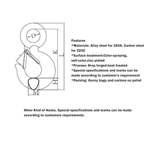 En1677 tiêu chuẩn nhà máy bán hàng trực tiếp G80 giả mạo nạp an toàn chốt hợp kim thép mắt móc cho nâng gian lận với mùa xuân - Product Image 2