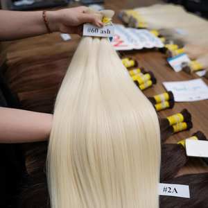 Gran Stock de Cabello Ruso al por Mayor, Cabello Humano Virgen de Alta Calidad, Todos los Colores, Extensiones de Cabello Humano Vietnamita, Precio al por Mayor - Product Image 1