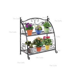 Soporte de maceta de Color negro de hierro forjado de primera calidad, decoración de jardín para el hogar, soporte para maceta para venta al por mayor - Product Image 2