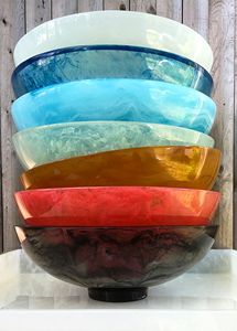 Best Selling <b>Small</b> Handmade Resin Earth Bowl Marble-Look with High Quality Made in India at the Best Price - Product Image 4