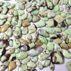 Cabochon poli de chrysoprase de citron naturel de qualité AAA, pierre verte jaune faite à la main pour la fabrication de bijoux, fourniture de pierres précieuses en vrac - Product Image 5